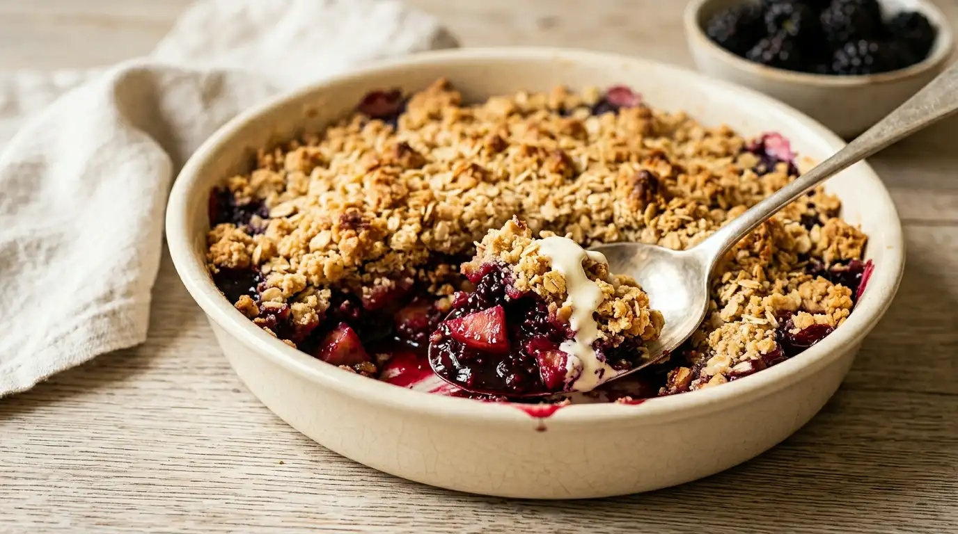 Mary Berry Blackberry and Apple Crumble Recipe