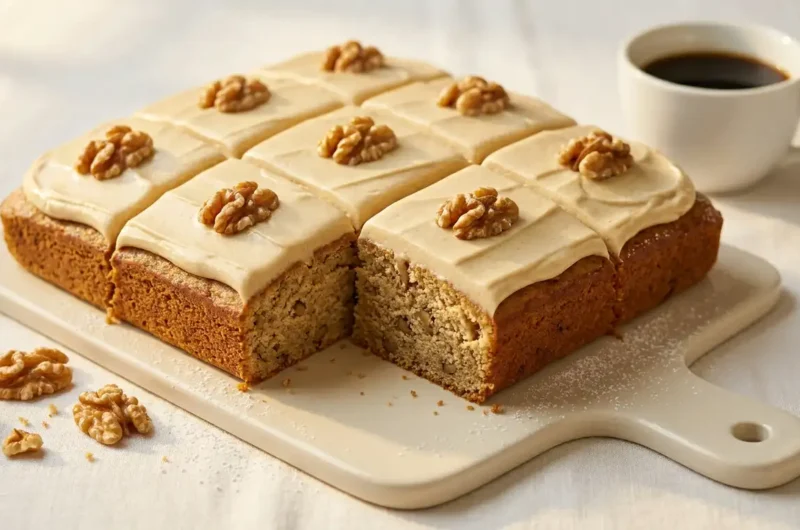 Mary Berry Coffee And Walnut Traybake Recipe
