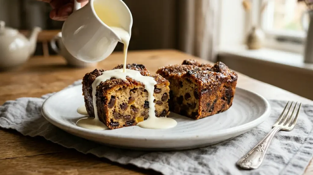 Bread pudding serving style