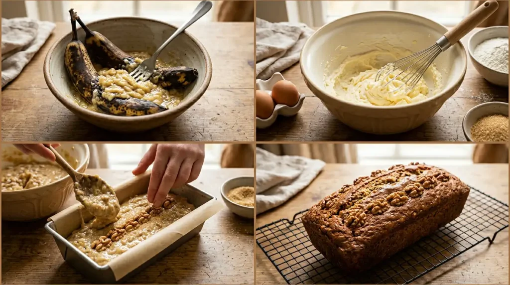 How to Make Mary Berry Banana Walnut Loaf