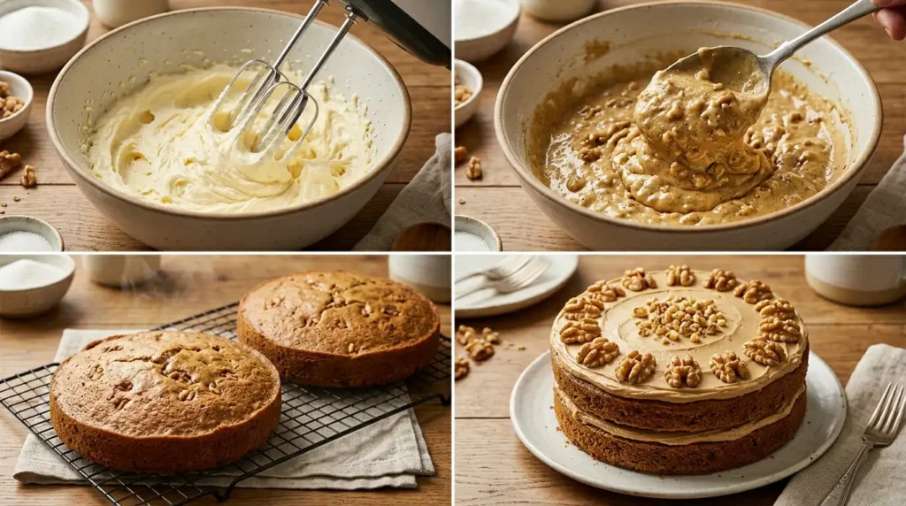 Mary Berry Coffee And Walnut Cake Recipe 2 How to Make Mary Berry Coffee And Walnut Cake Recipe